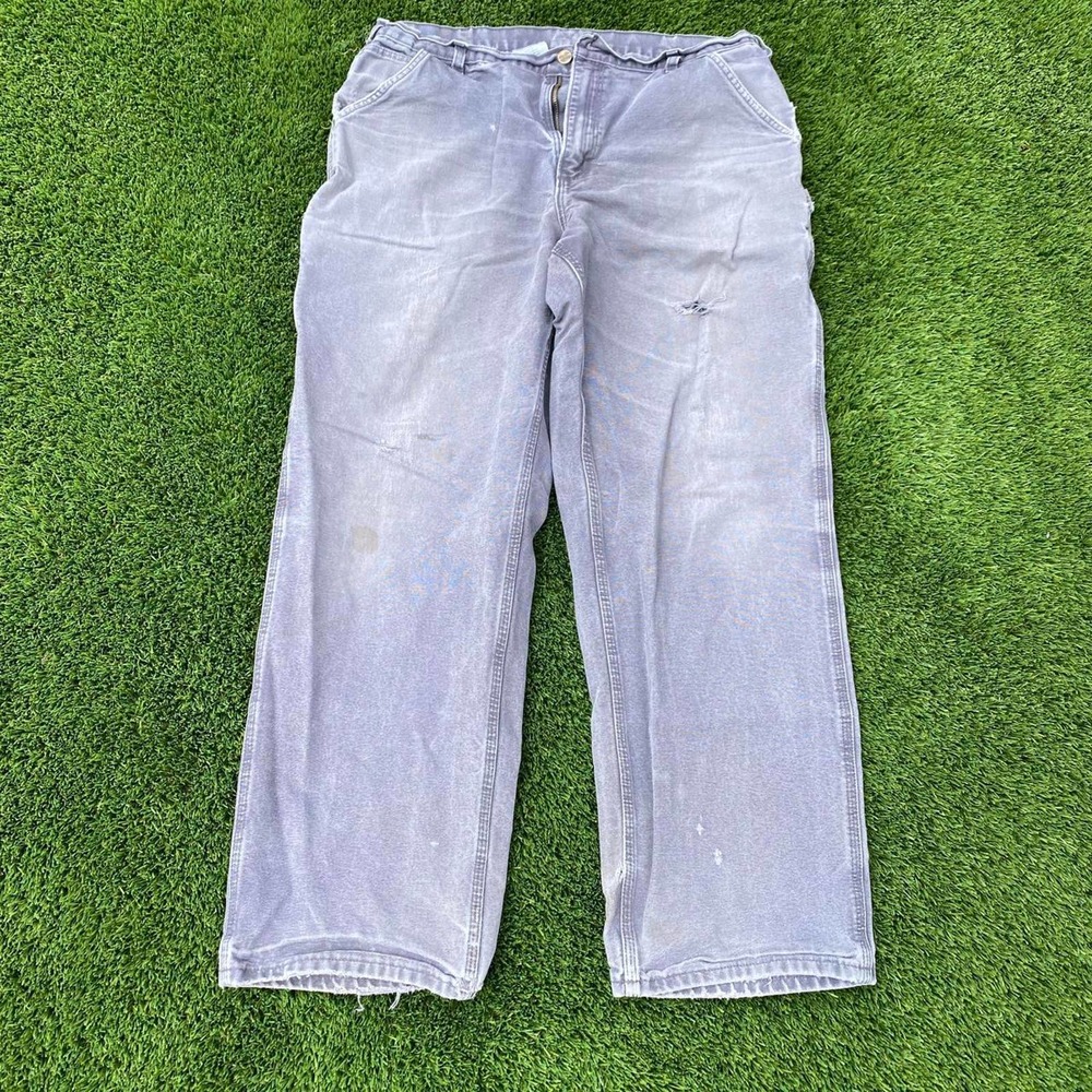 Carhartt faded grey carpenter pants